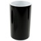 Black and Round Bathroom Tumbler in Resin